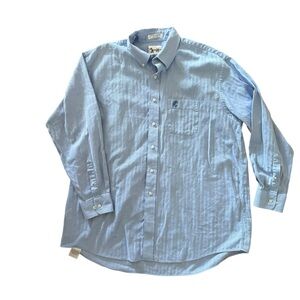 Disney Light Blue Long-Sleeve Button-Down Shirt XL